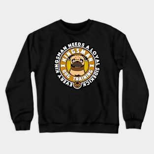 Pug Sidekick Crewneck Sweatshirt